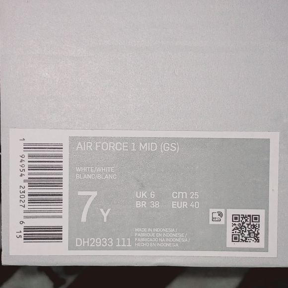 Nike Air Force 1 Lifestyle/Streetwear Shoes Size 7 Youth/8.5 Women - Picture 7 of 9